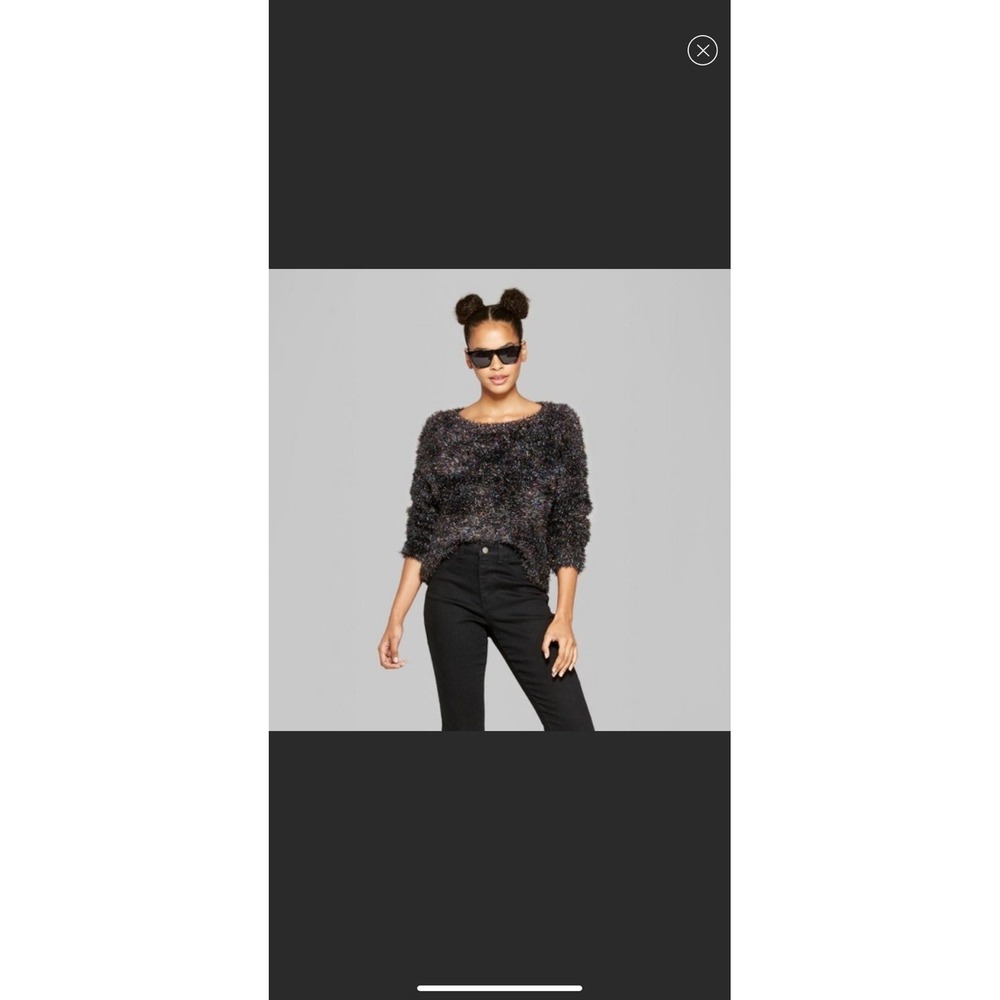 Wild Fable‎ Metallic Tinsel Sweater sz S